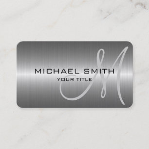 Silver Stainless Steel Print Metall Visitkort