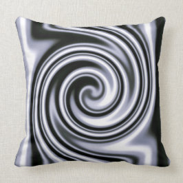 Silver Stålbjörn Mjuk Fokus Spiral Tribal Stil Kudde