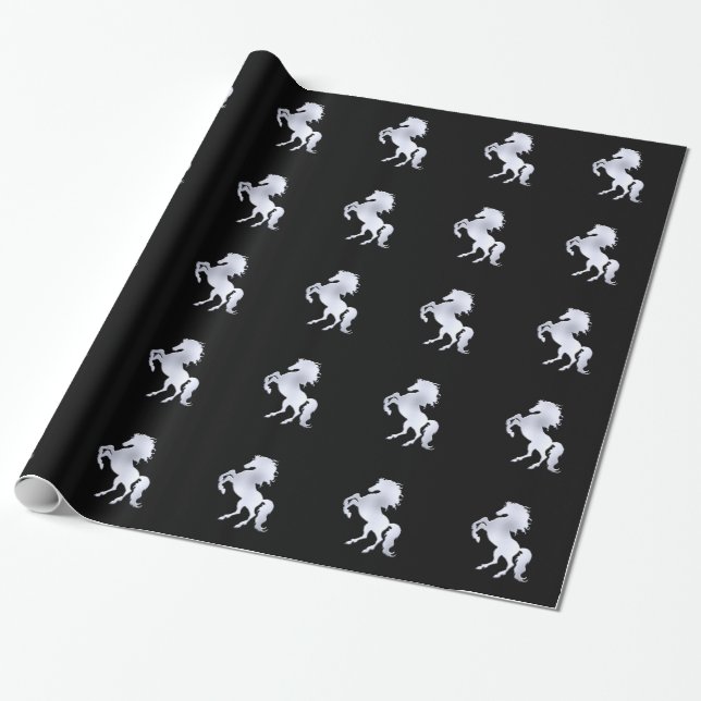 Silver Stallion Black Presentpapper (Utrullad)