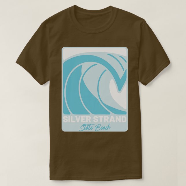 Silver Stand State Beach California Ocea T Shirt (Design framsida)