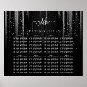 Silver Star Ljus and Black - Sittdiagram Poster