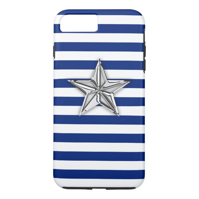 Silver Star på Rand Case-Mate iPhone Skal (Baksida)