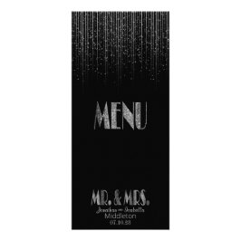 Silver Star Shower and Black - meny