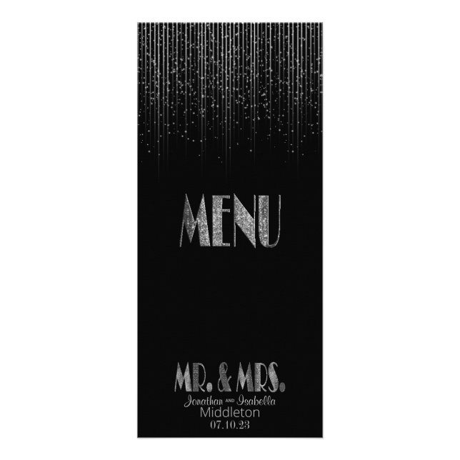 Silver Star Shower and Black - meny (Framsidan)