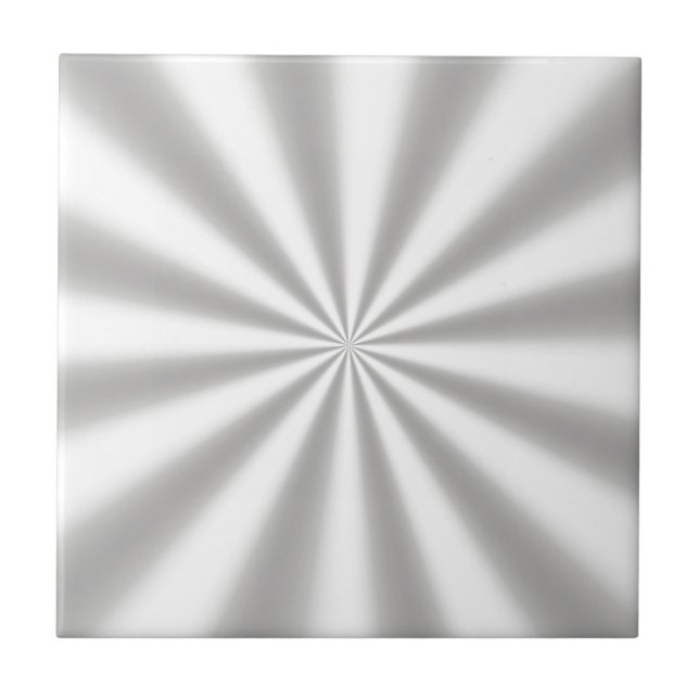 Silver Starburst Ceramic Tile Kakelplatta (Framsidan)