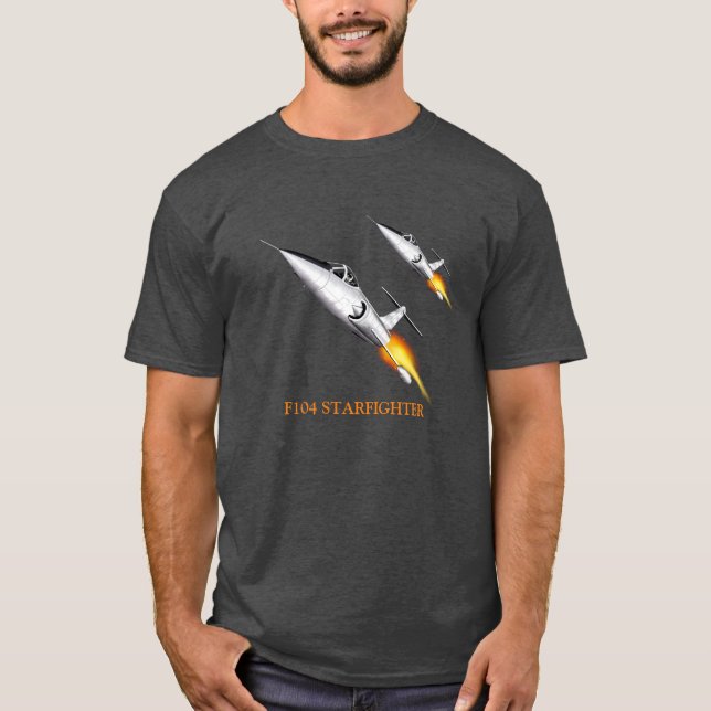 Silver Starfighter F104 T-shirt (Framsida)