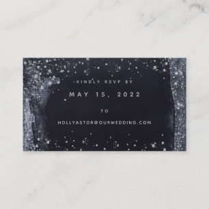 Silver Starry Night Bröllop Online OSA kort