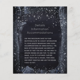 Silver Starry Night Bröllopsdetaljer Bilaga