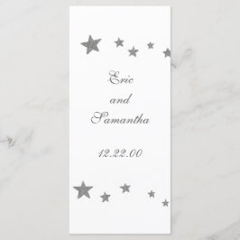 Silver Stars, menykort Meny