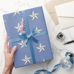 Silver Stars Presentpapper