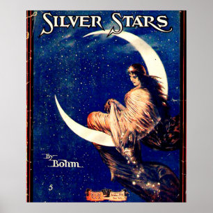 Silver Stars Vintage affisch