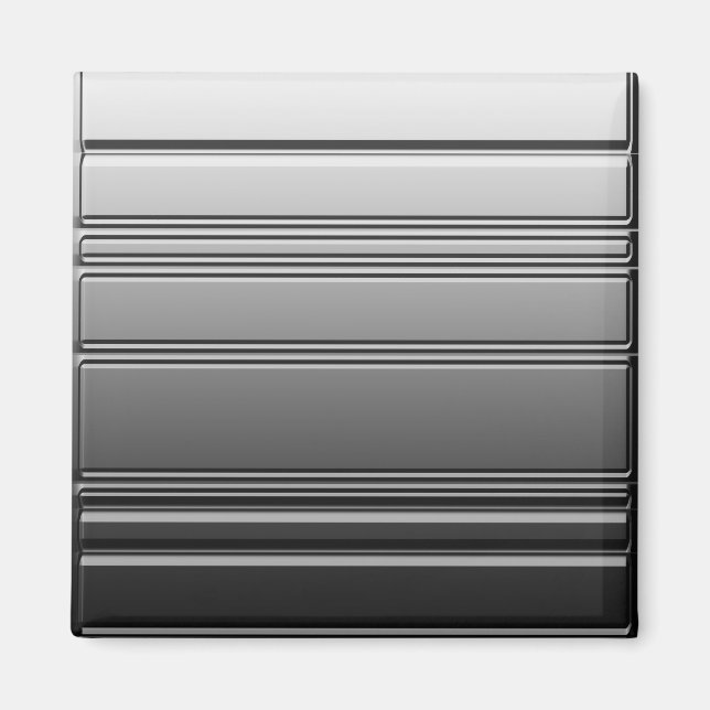 Silver Steel Square Magnet by Heard_ (Framsidan)