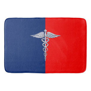 Silver Stil Caduceus Medical Symbol League Badrumsmatta