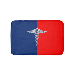 Silver Stil Caduceus Medical Symbol League Badrumsmatta
