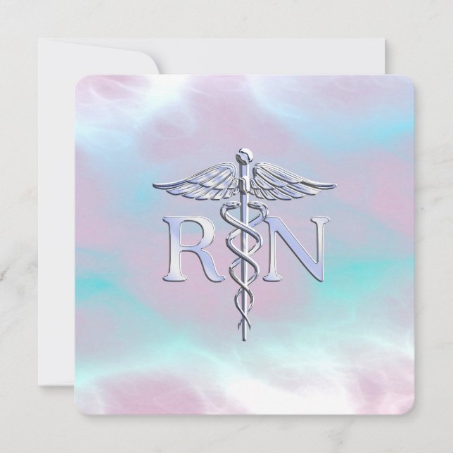 Silver Stil RN Caduceus Medical Mor Pearl (Framsida)