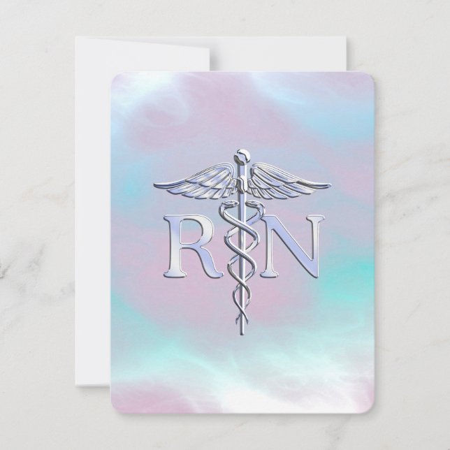 Silver Stil RN Caduceus Medical Mor Pearl (Framsida)