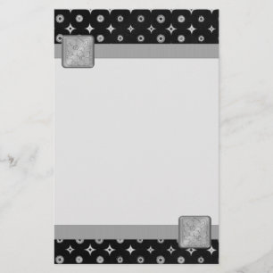 Silver stjärna brevpapper