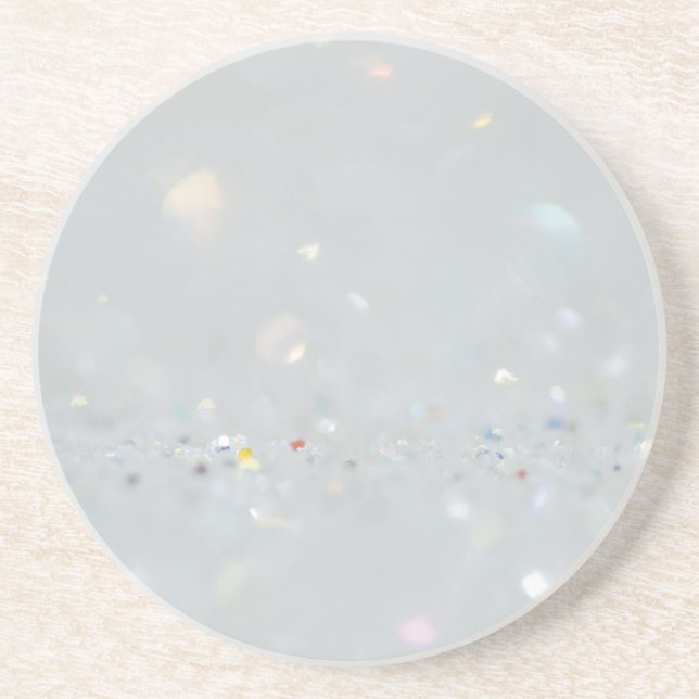 Silver Stone Gary Gold Marble Purple Glitter Underlägg (Framsidan)