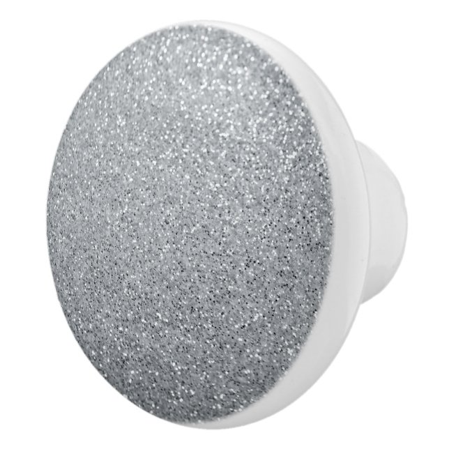 Silver Stone Gary Guld Marble Lila Glitter Ceram Knopp (Höger)