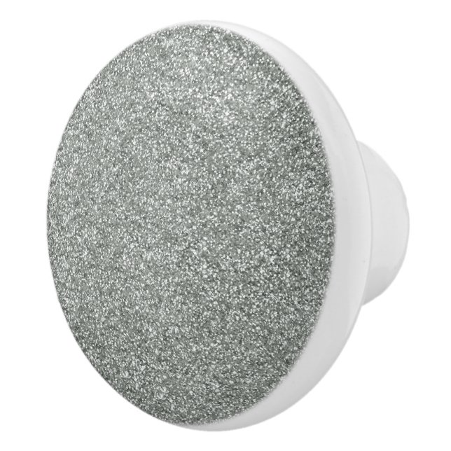 Silver Stone Gary Guld Marble Lila Glitter Ceram Knopp (Höger)