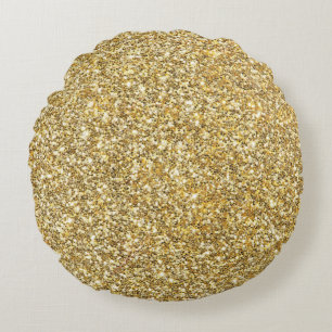 Silver Stone Gary Guld Marble Lila Glitter Rund Kudde