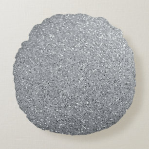 Silver Stone Gary Guld Marble Lila Glitter Rund Kudde