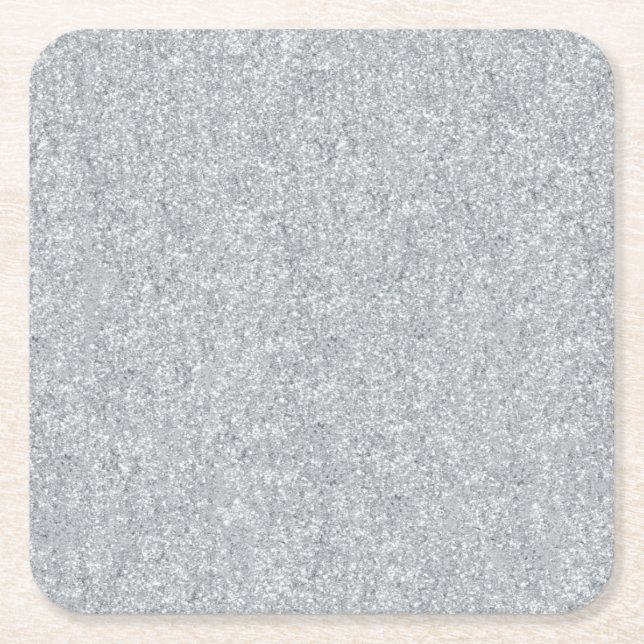 Silver Stone Gary Guld Marble Lila Glitter Underlägg Papper Kvadrat (Framsidan)