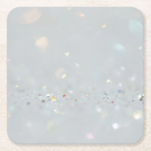 Silver Stone Gary Guld Marble Lila Glitter Underlägg Papper Kvadrat