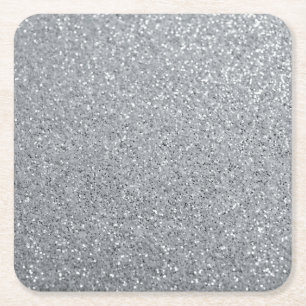 Silver Stone Gary Guld Marble Lila Glitter Underlägg Papper Kvadrat
