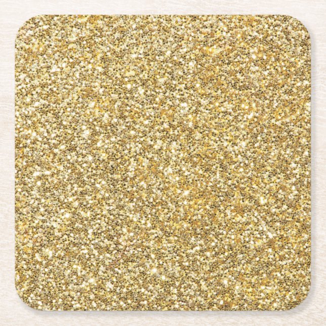 Silver Stone Gary Guld Marble Lila Glitter Underlägg Papper Kvadrat (Framsidan)