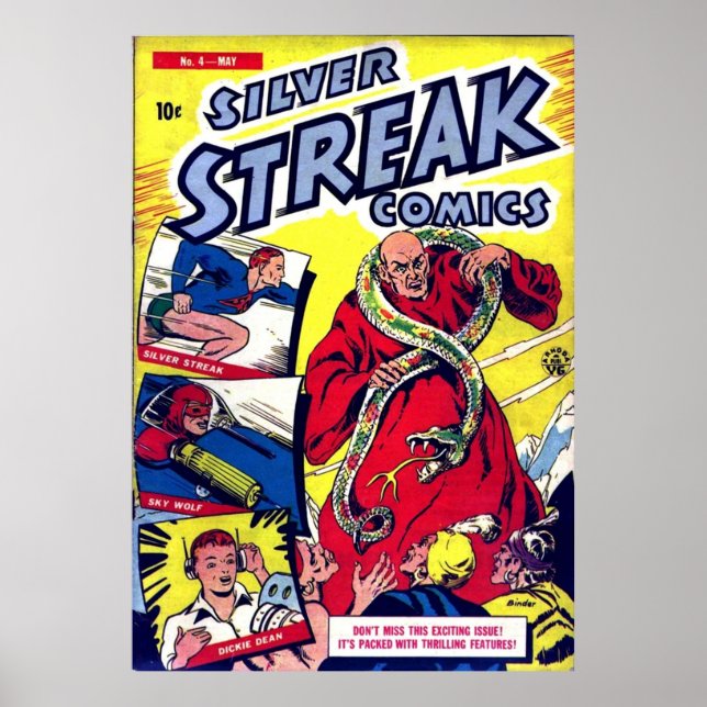 Silver Streak Tecknads 004 papper8fiche JVJ Poster (Framsidan)
