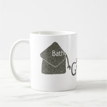 Silver studentmössa glitter lägga till namn grad å