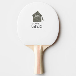 Silver studentmössa glitter lägga till namn grad å pingisracket