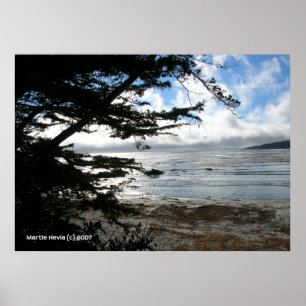 Silver Sunset i Carmel Poster