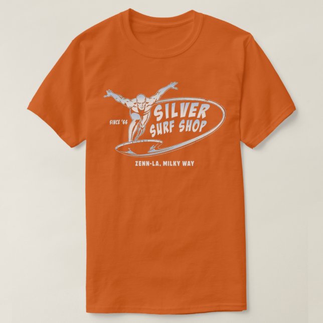 Silver Surfa Shop T Shirt (Design framsida)