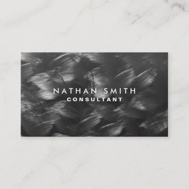 Silver Svarta Metall-Professionellen, Affärskort Visitkort (Framsida)