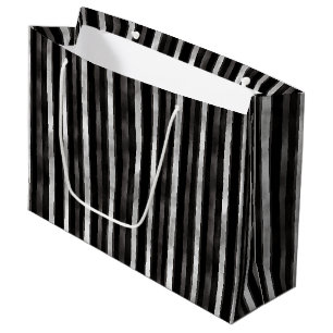 Silver Svarta Ränder Bröllop