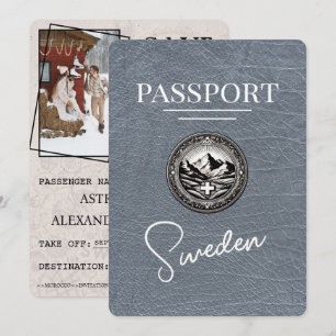 Silver Sverige Passport Spara datum Datumet
