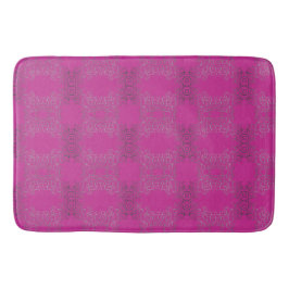 Silver Swirls Arabesque Bath Mat Badrumsmatta