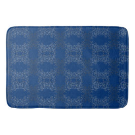 Silver Swirls Arabesque Bath Mat Badrumsmatta