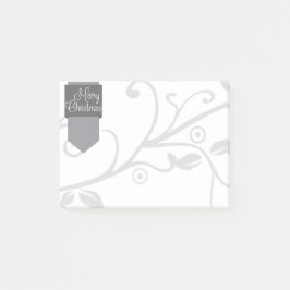 Silver Tab & Flourish God jul Post-it Block