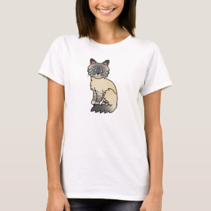 Silver Tabby Birman / Ragdoll Katt Tee
