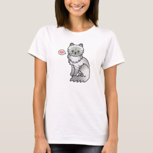 Silver Tabby Chinchilla Persisk Katt Kärlek Tee