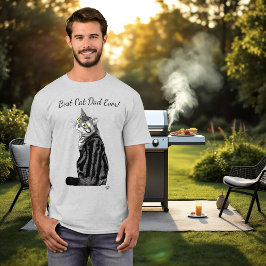 Silver Tabby Fars dag T Shirt