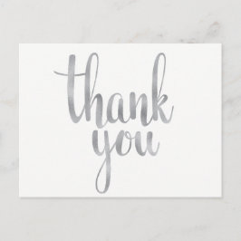 Silver tack för vykort, folie vykort