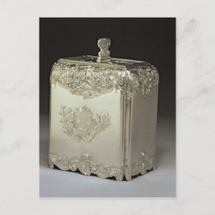 Silver te canister av Paul de Lamerie Vykort