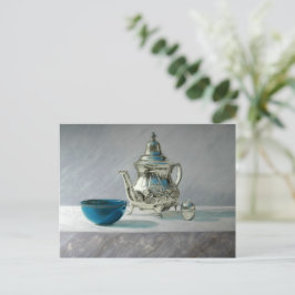 Silver Teapot Postcard Vykort