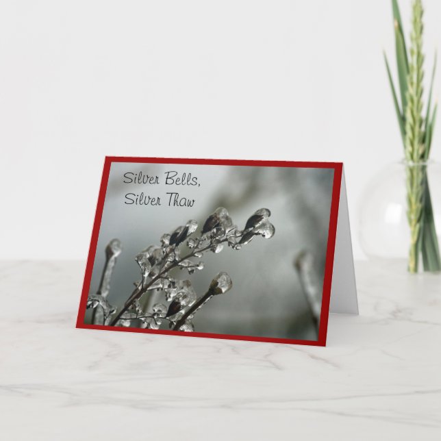 Silver Thaw-julkort Helgkort (Framsida)