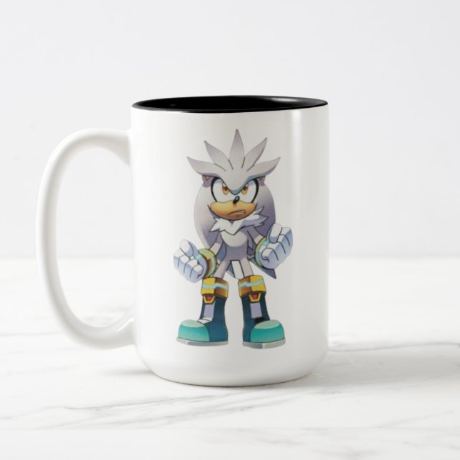 Silver The hedgehog Två-Tonad Mugg (Vänster)