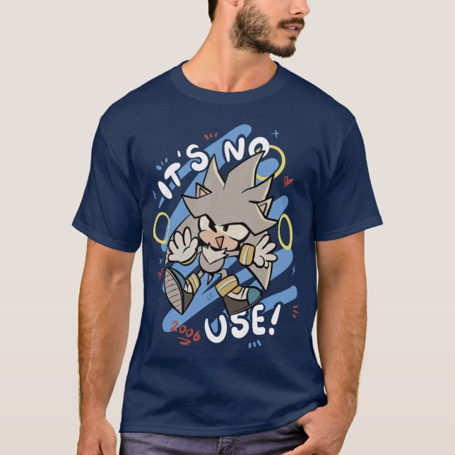 Silver the Hedgehog vän T Shirt (Framsida)